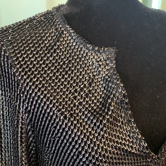 -ZARA METALLIC MESH TOP - - Picture 4 of 8